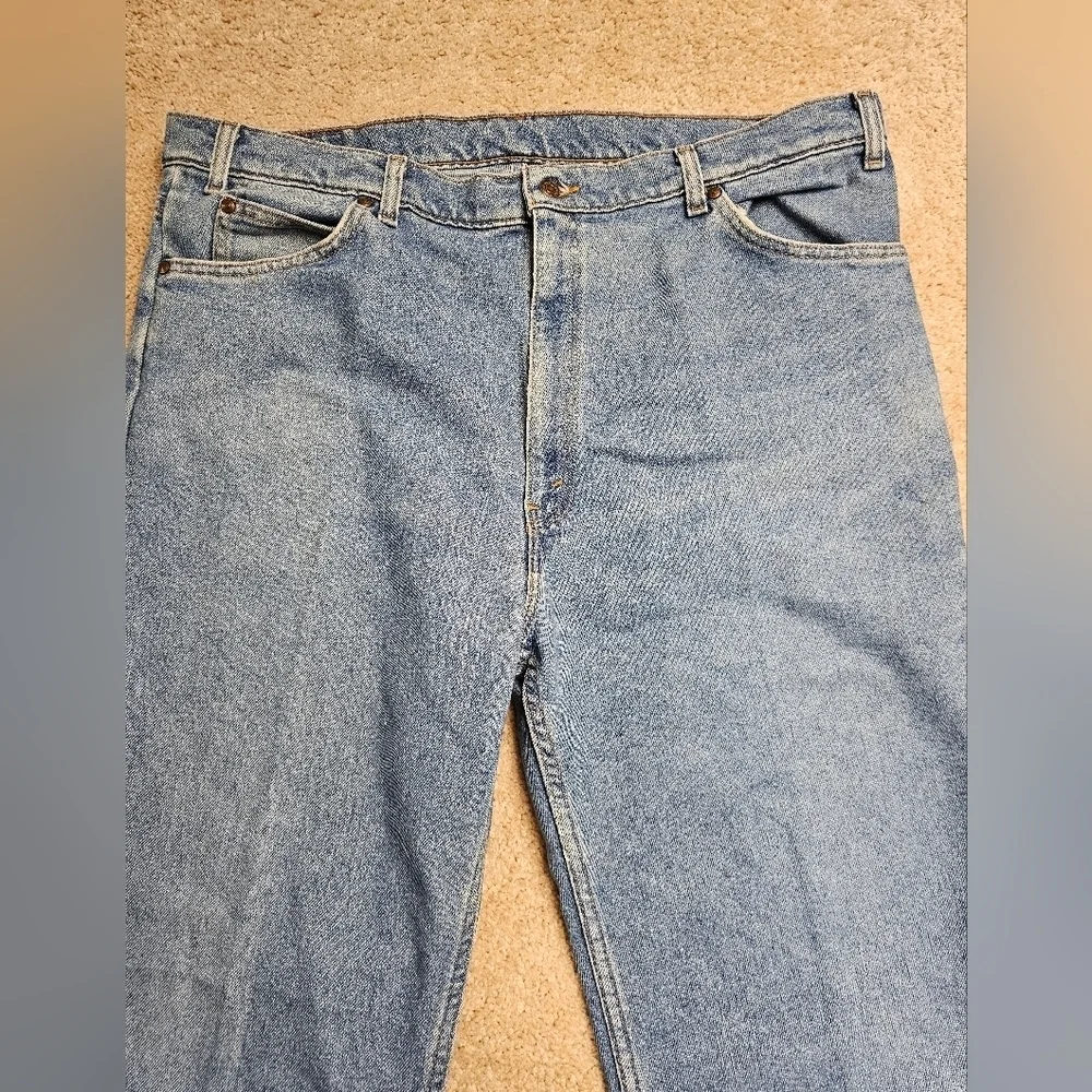 Levi’s 540 Flex Vintage Distressed Orange Tab Y2K Denim‎ Jeans Usa Made 42x30